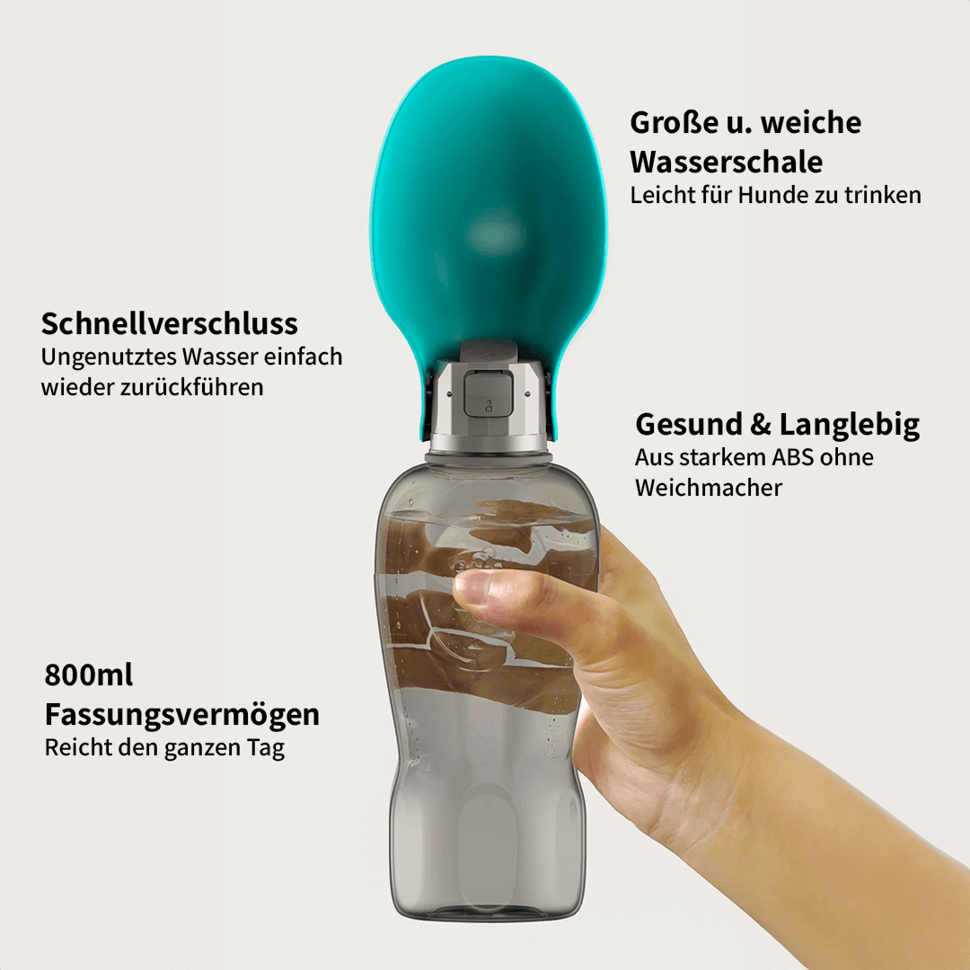 Aquafast - Innovative Reise-Trinkflasche für Hunde